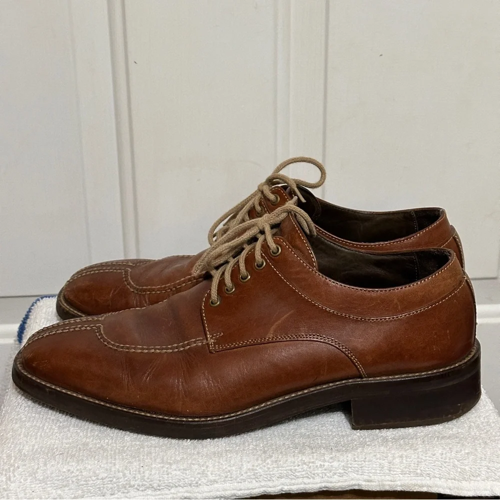 Cole Haan Men’s 9M‎ Shoes Lace-Up Country Brown Leather Shoes Oxfords